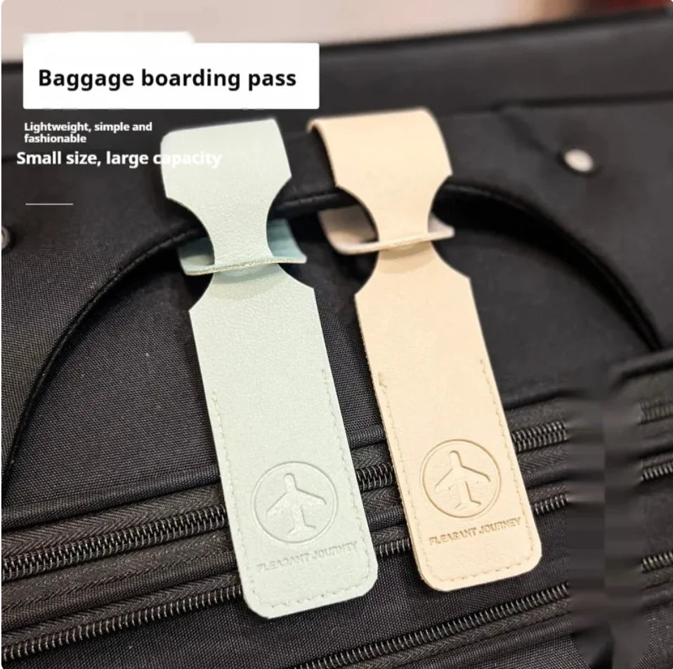 Leather Business Flight Luggage Tag
