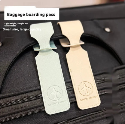 Leather Business Flight Luggage Tag