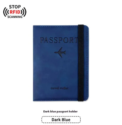 PU Leather Passport & Luggage Tag Set