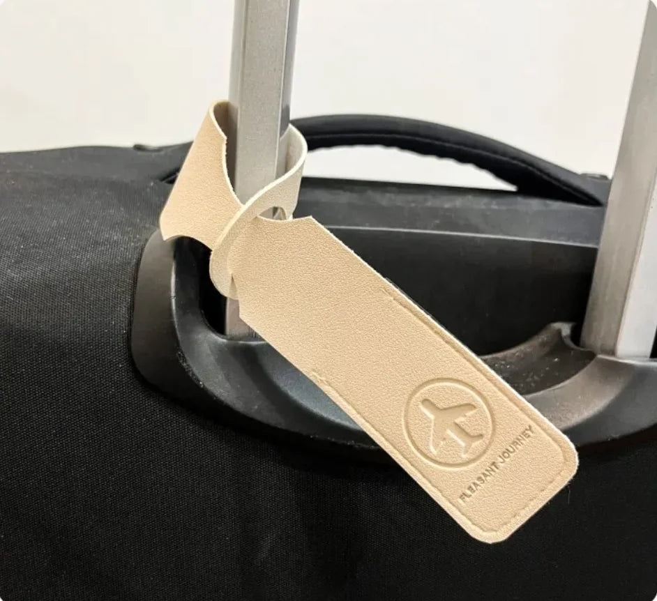Leather Business Flight Luggage Tag