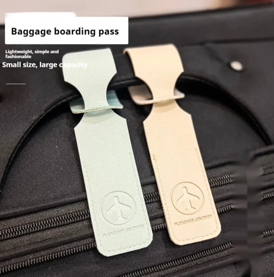 Leather Business Flight Luggage Tag