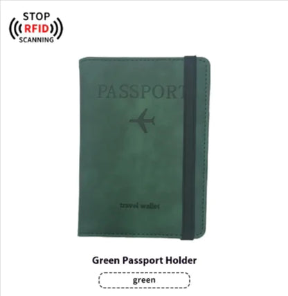PU Leather Passport & Luggage Tag Set